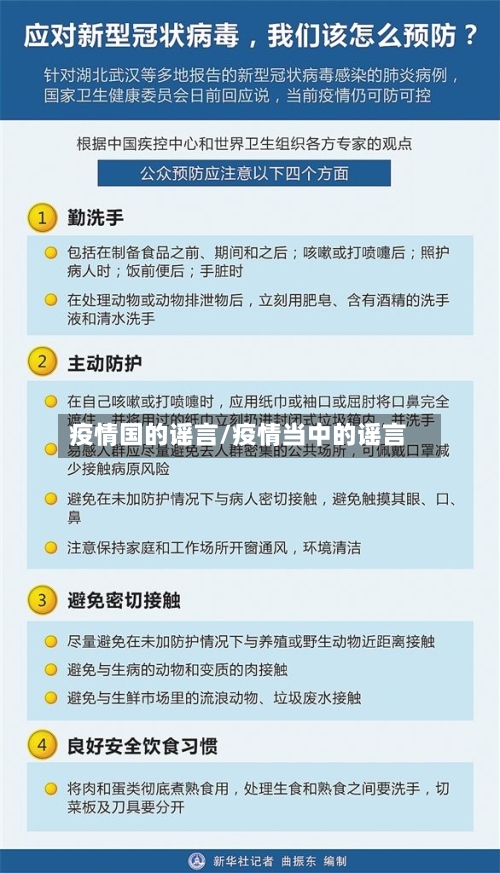 疫情国的谣言/疫情当中的谣言